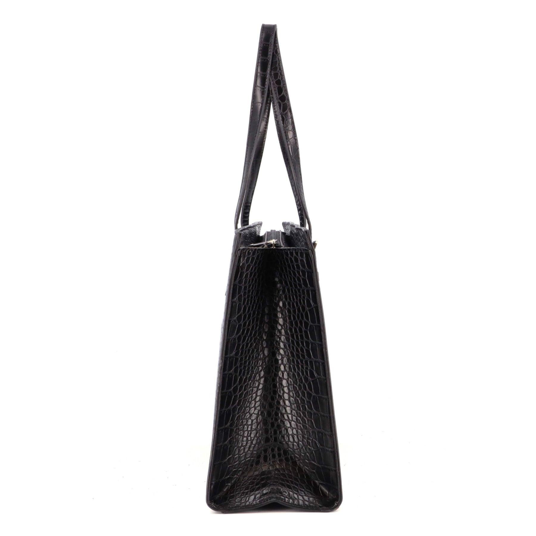 Flora & co Sac cabas croco format A4 - Crocochic