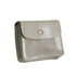 Porte-monnaie femme cuir daim irisé 044 taupe - Crocochic