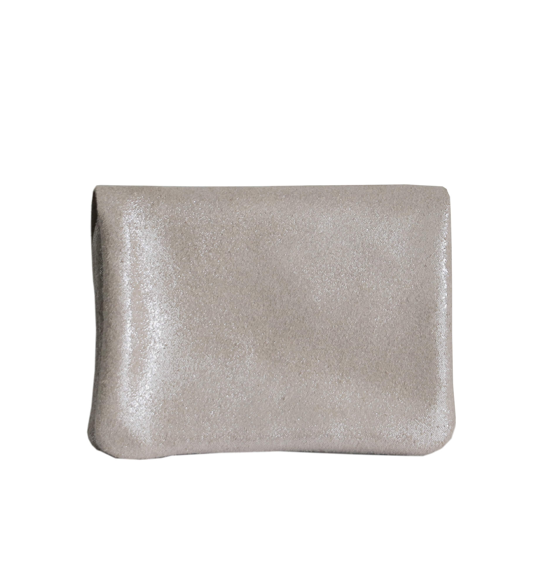 Porte-monnaie femme cuir daim irisé 044 taupe - Crocochic