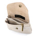 Porte-monnaie femme cuir daim irisé 044 taupe - Crocochic