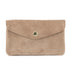 Vue 4 du Grand portefeuille cuir suède compatible passeport Beige Taupe en Cuir couleur BEIGE TAUPE - Detail.