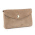 Vue 5 du Grand portefeuille cuir suède compatible passeport Beige Taupe en Cuir couleur BEIGE TAUPE - Detail.