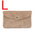 Vue principale du Grand portefeuille cuir suède compatible passeport Beige Taupe en Cuir couleur BEIGE TAUPE.