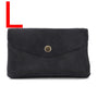 Vue 2 du Grand portefeuille cuir suède compatible passeport Bleu Marine en Cuir couleur BLEU MARINE - Detail.