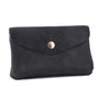 Vue 5 du Grand portefeuille cuir suède compatible passeport Bleu Marine en Cuir couleur BLEU MARINE - Detail.