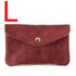 Vue principale du Grand portefeuille cuir suède compatible passeport Bordeaux en Cuir couleur BORDEAUX.