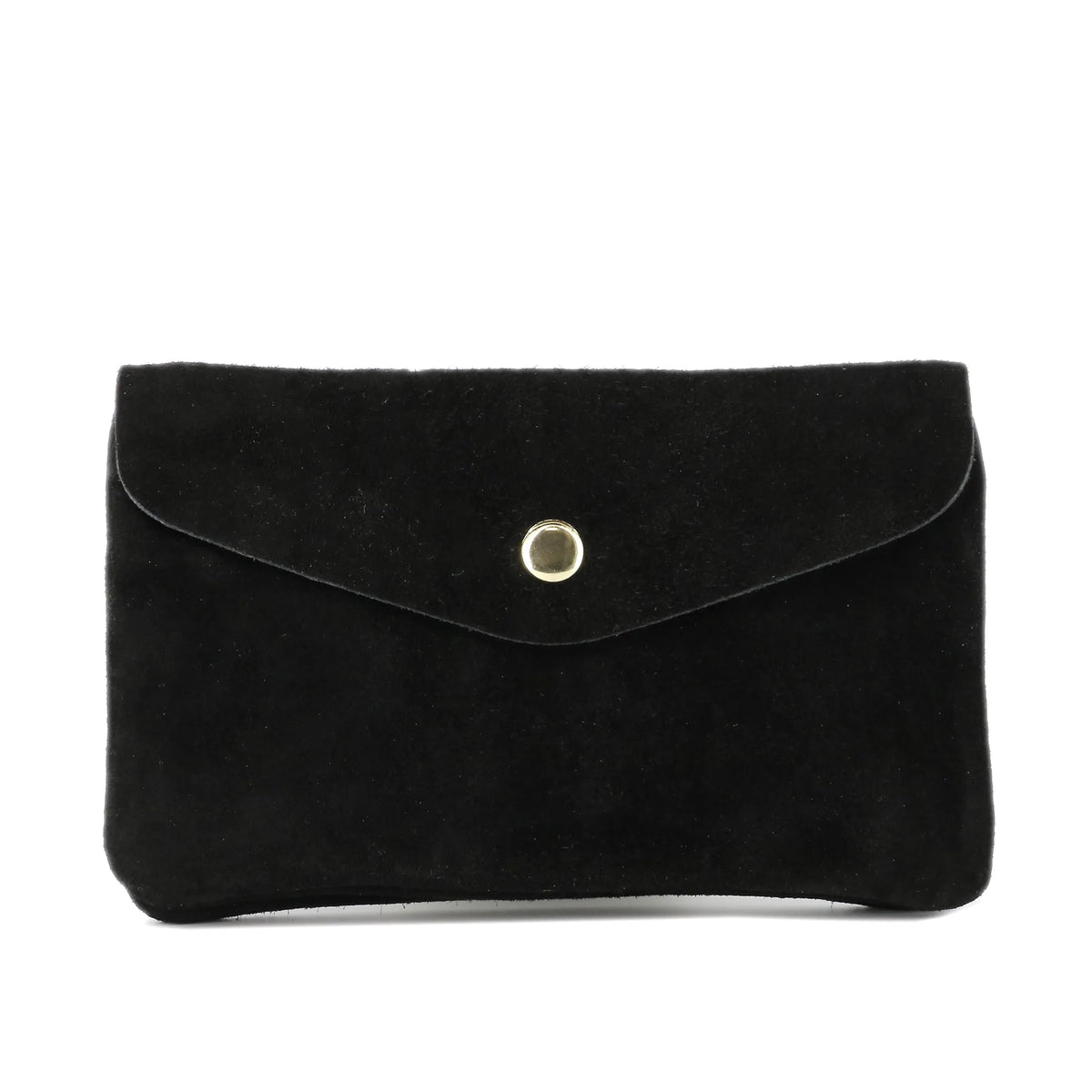 Vue 4 du Grand portefeuille cuir suède compatible passeport Noir en Cuir couleur NOIR - Detail.