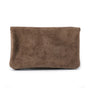 Vue 7 du Grand portefeuille cuir suède compatible passeport Taupe en Cuir couleur TAUPE - Detail.