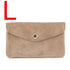 Vue principale du Grand portefeuille cuir suède compatible passeport Taupe en Cuir couleur TAUPE.