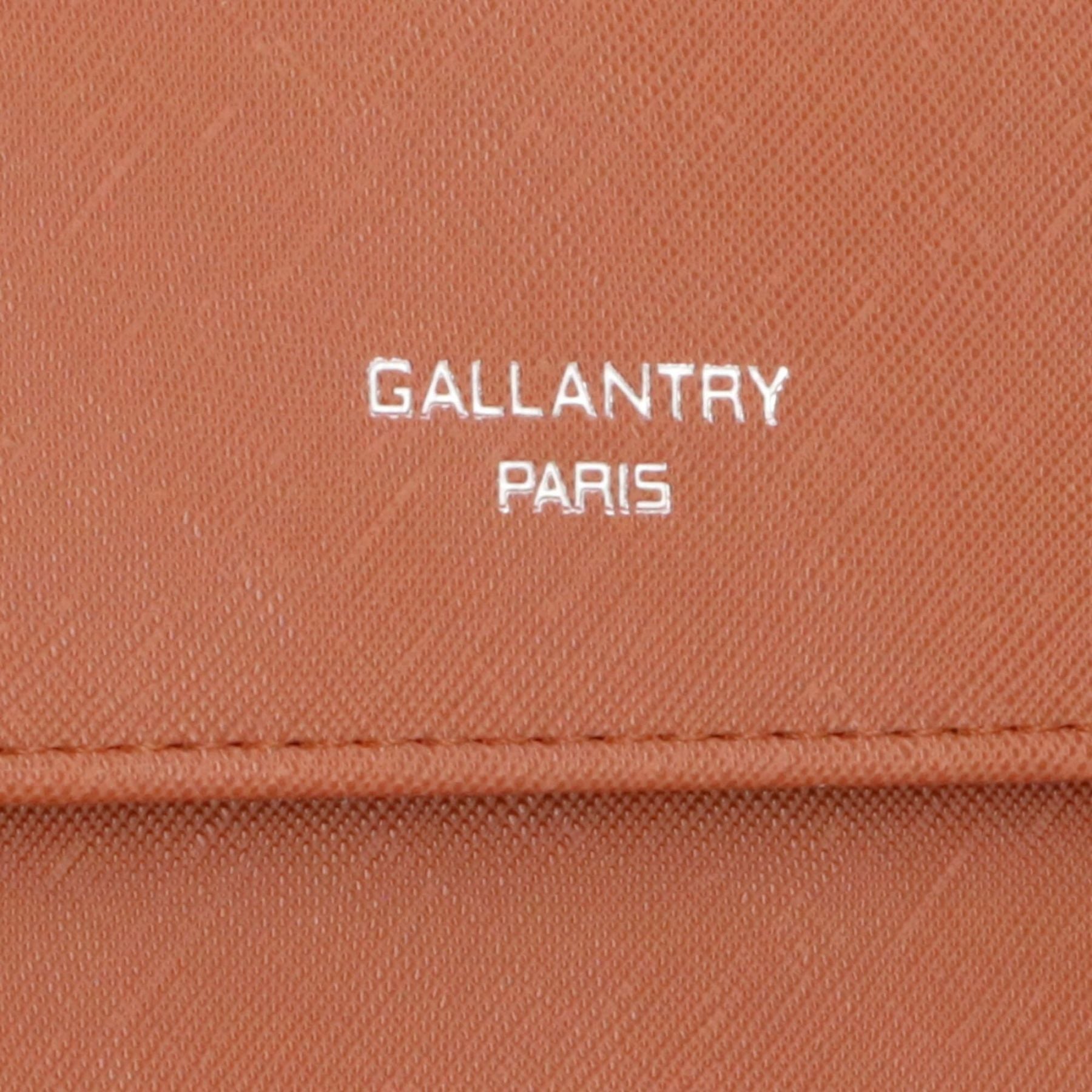 Gallantry pochette bandoulière chaîne saffiano rabat magnétique Camel