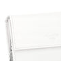 Gallantry pochette bandoulière chaîne saffiano rabat magnétique Blanc