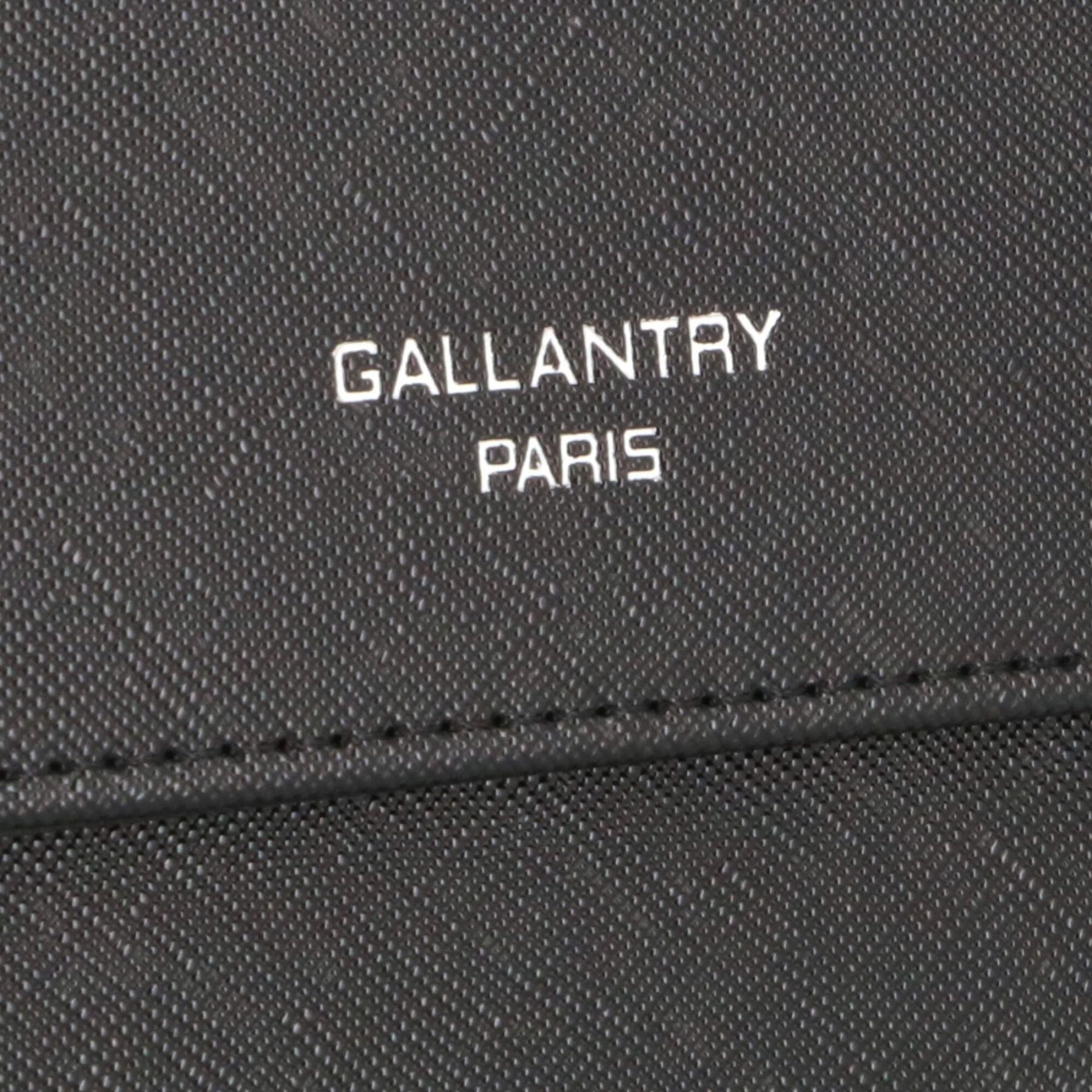 Gallantry pochette bandoulière chaîne saffiano rabat magnétique Noir