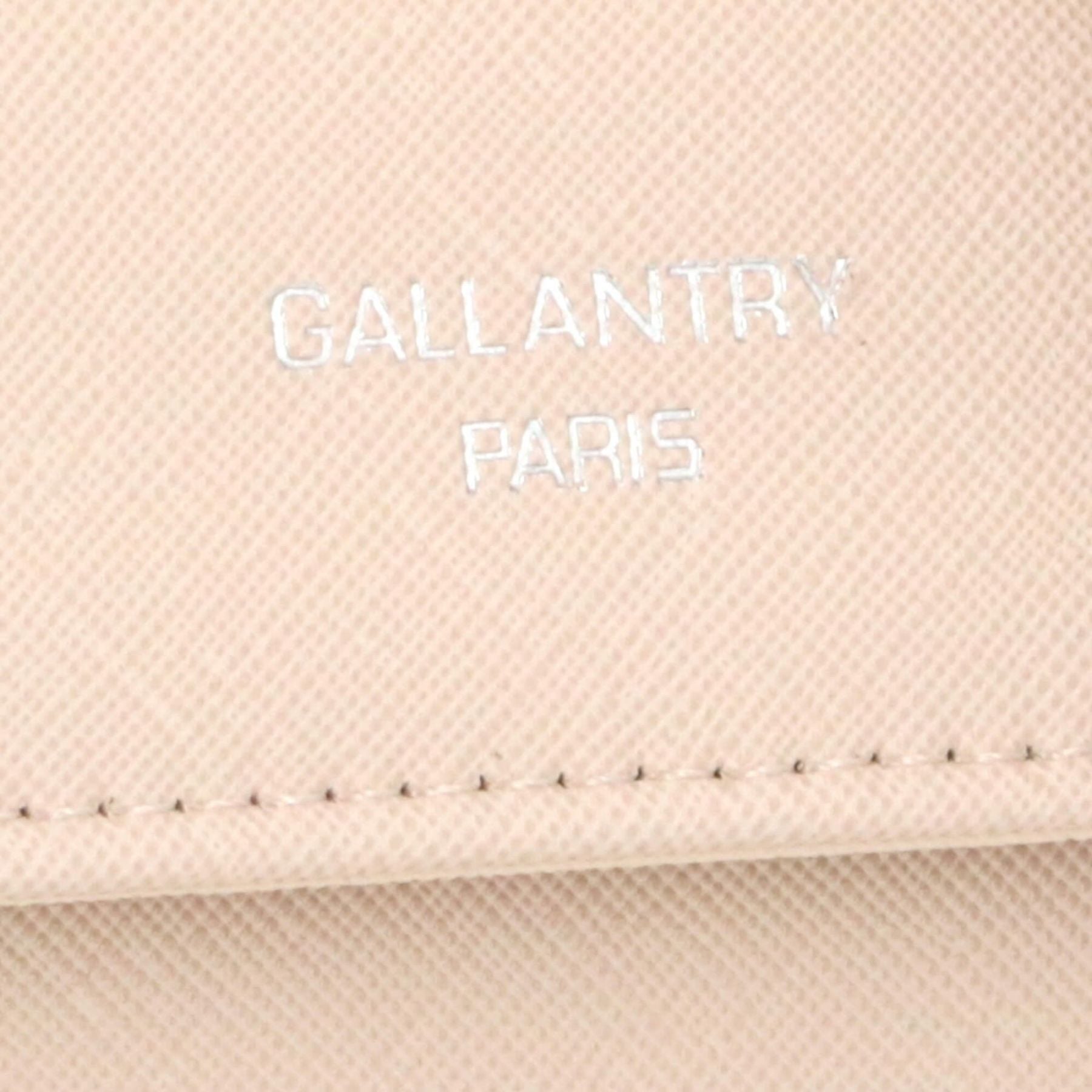 Gallantry pochette bandoulière chaîne saffiano rabat magnétique Beige