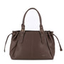 Vue principale du Grand Sac à Main Bowling Similcuir Chocolat en Simili cuir couleur CHOCOLAT.