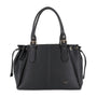 Vue principale du Grand Sac à Main Bowling Similcuir Noir en Simili cuir couleur NOIR.