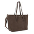 Vue 2 du Grand sac cabas daim femme format A4 Chocolat en Synthetique couleur CHOCOLAT - Detail.