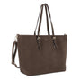 Vue 2 du Grand sac cabas daim femme format A4 Chocolat en Synthetique couleur CHOCOLAT - Detail.