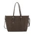Vue 5 du Grand sac cabas daim femme format A4 Chocolat en Synthetique couleur CHOCOLAT - Detail.
