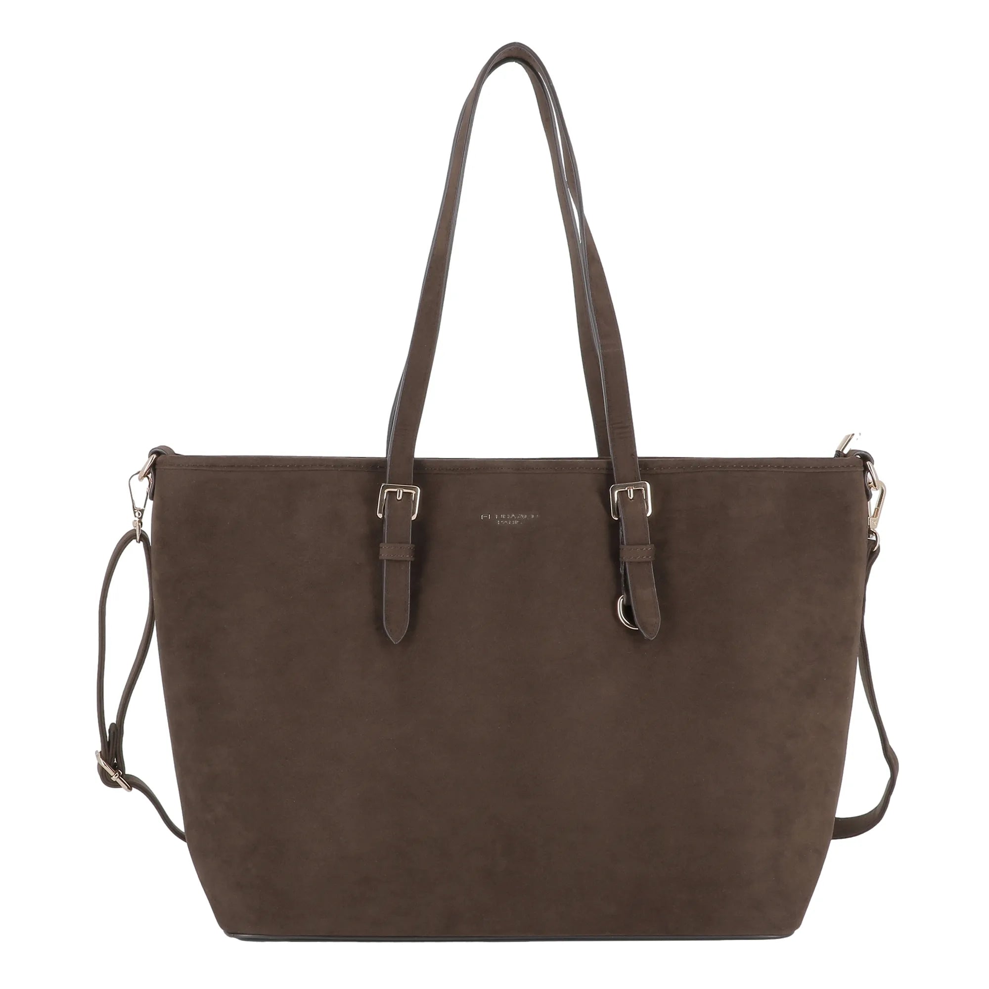 Vue principale du Grand sac cabas daim femme format A4 Chocolat en Synthetique couleur CHOCOLAT.