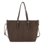 Vue principale du Grand sac cabas daim femme format A4 Chocolat en Synthetique couleur CHOCOLAT.