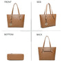 Vue 9 du Grand sac cabas femme pour les cours camel en Synthétique couleur CAMEL - Détail.