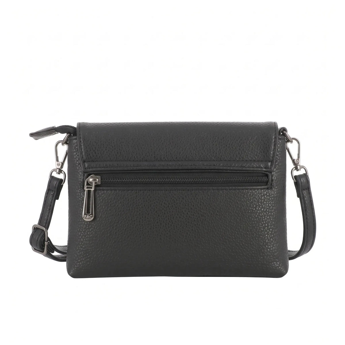 Vue 5 du Mini sac bandoulière femme souple Noir en Synthétique couleur NOIR - Detail.