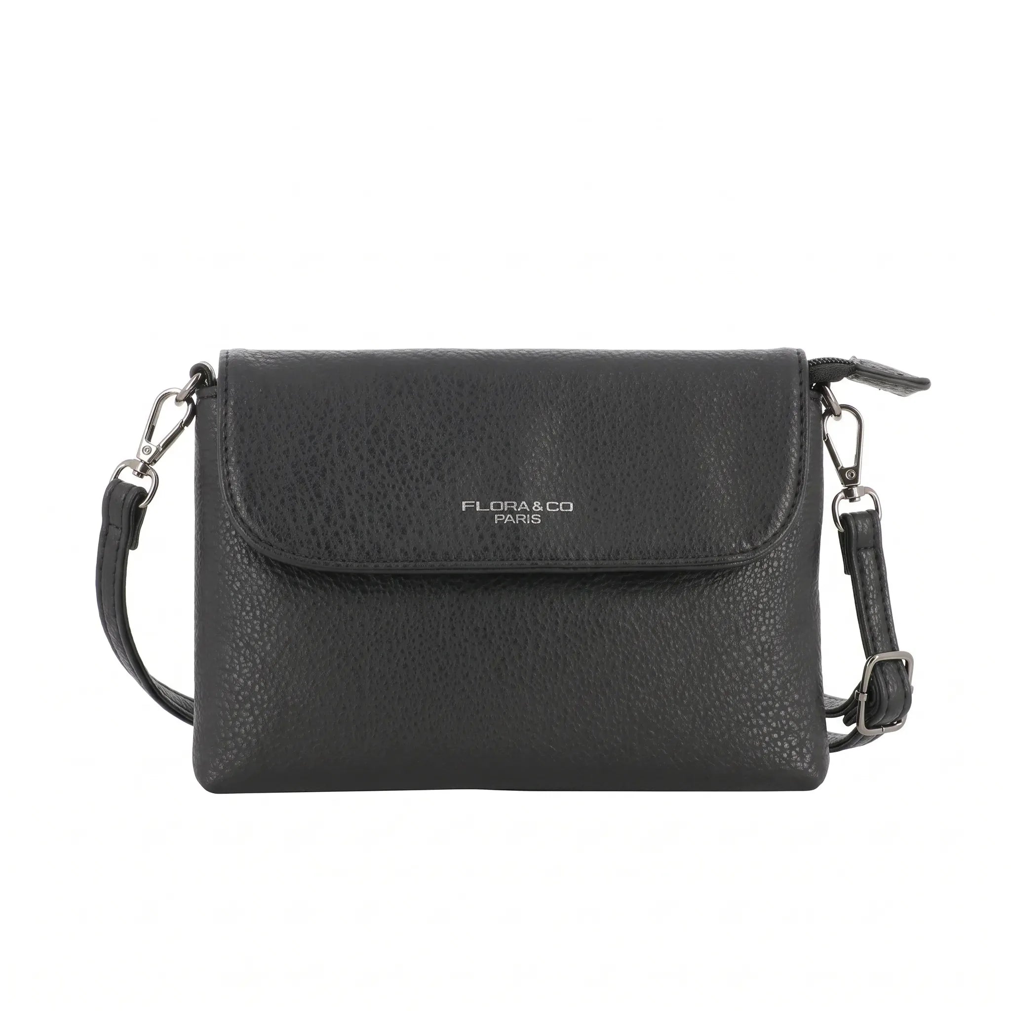 Vue principale du Mini sac bandoulière femme souple Noir en Synthétique couleur NOIR.