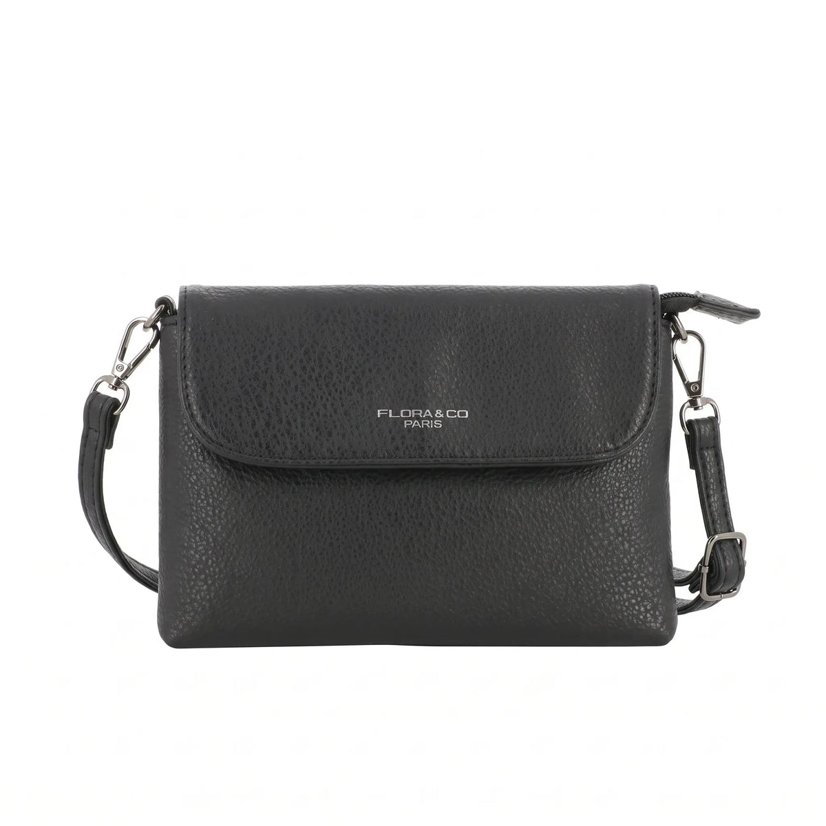 Vue principale du Mini sac bandoulière femme souple Noir en Synthétique couleur NOIR.