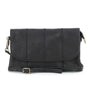 Made in Italy mini sac pochette bandoulière femme cuir véritable Noir