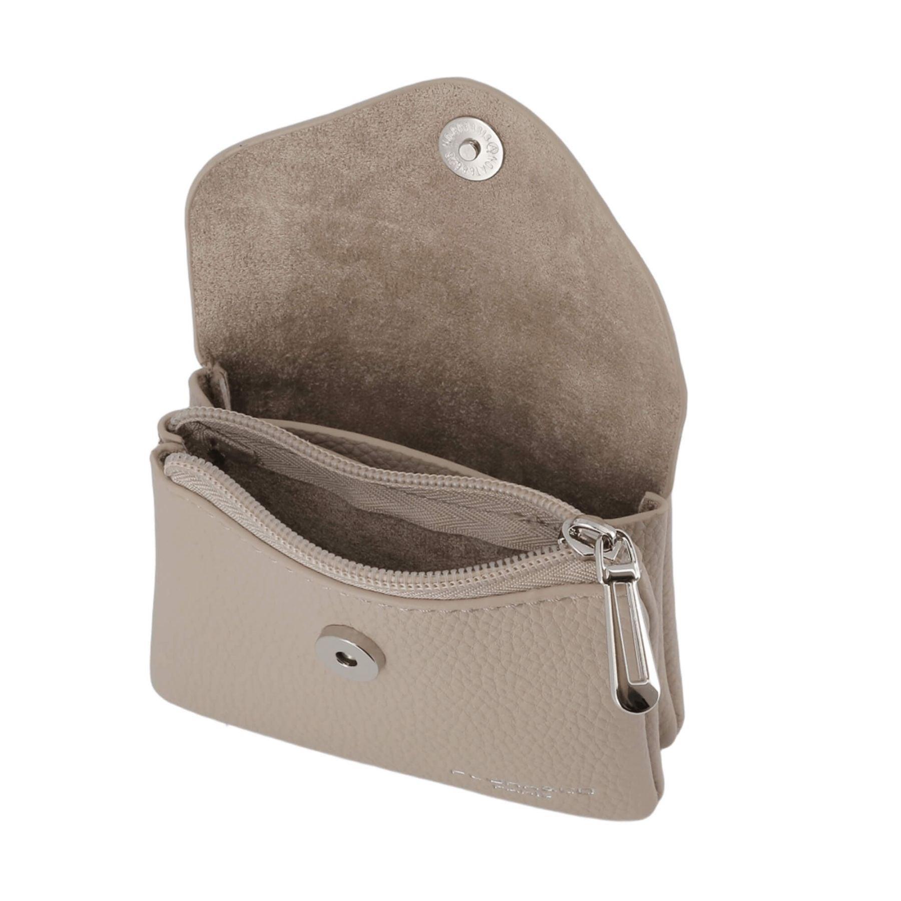 Flora & co Porte-monnaie cartes souple magnétique Camel