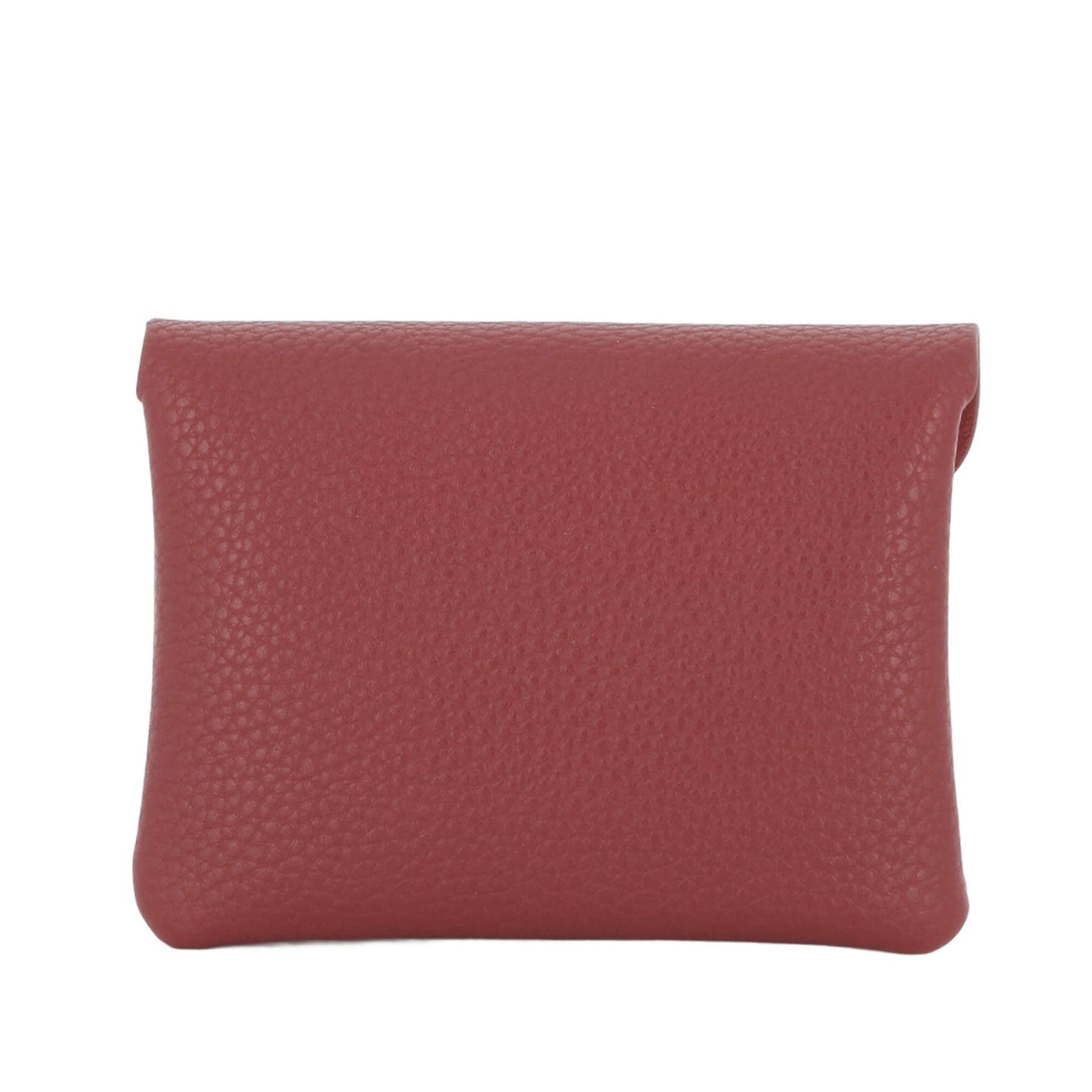 Flora & co Porte-monnaie cartes souple magnétique Rouge