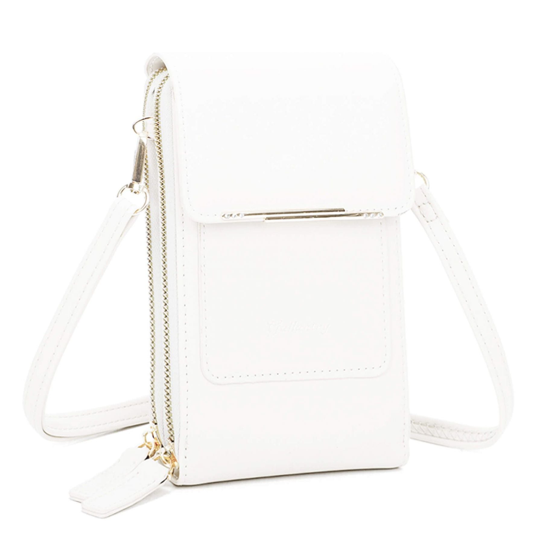 Gallantry Pochette bandoulière smartphone multifonction Blanc