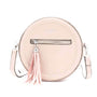 Gallantry - Sac bandoulière femme franges rond rose