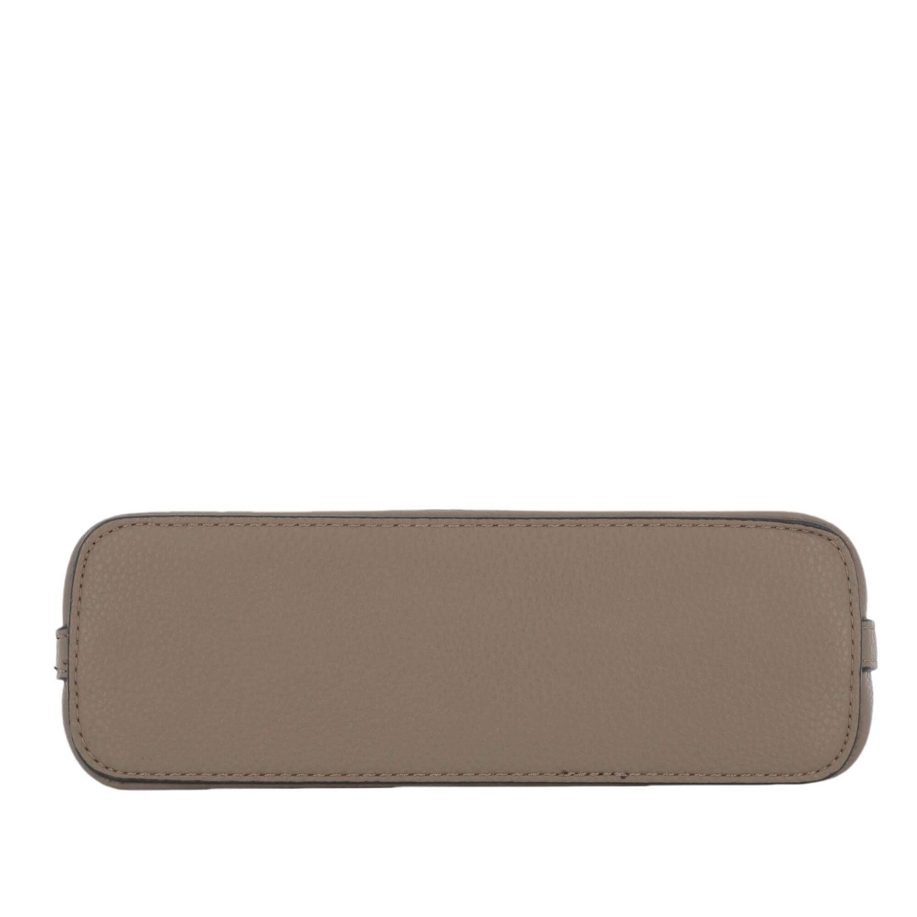 Flora & co Petit sac bandoulière arrondi multi-poches femme Taupe Fonce