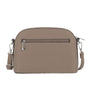 Flora & co Petit sac bandoulière arrondi multi-poches femme Taupe Fonce