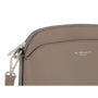 Flora & co Petit sac bandoulière arrondi multi-poches femme Taupe Fonce