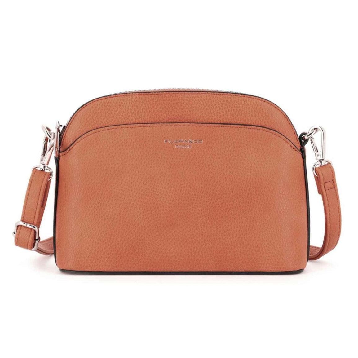 Flora & co Petit sac bandoulière arrondi multi-poches femme Camel