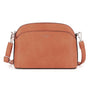 Flora & co Petit sac bandoulière arrondi multi-poches femme Camel