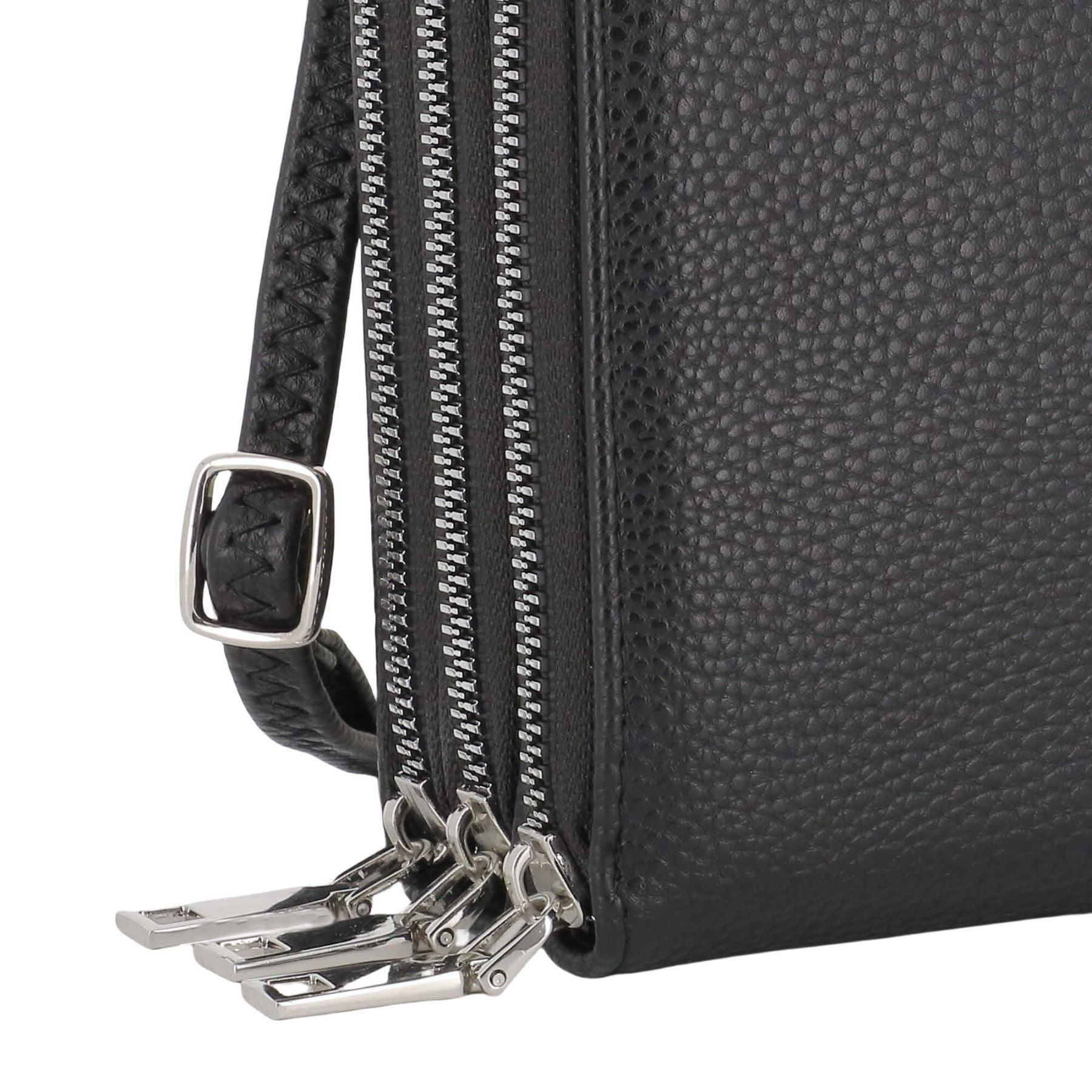 Flora & co Petit sac bandoulière téléphone 6.7 pouces pour femme Noir