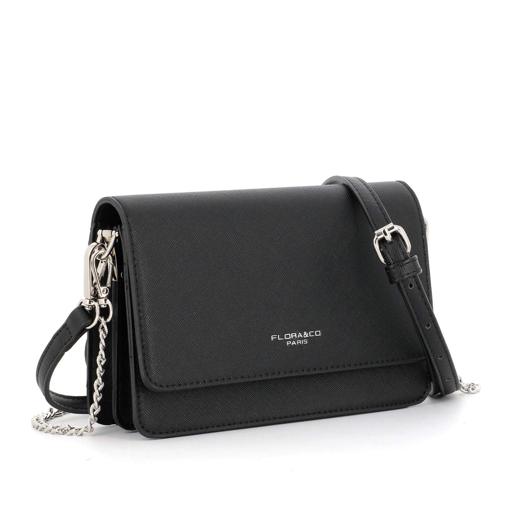 Flora & co petit sac bandoulière chaîne femme Noir