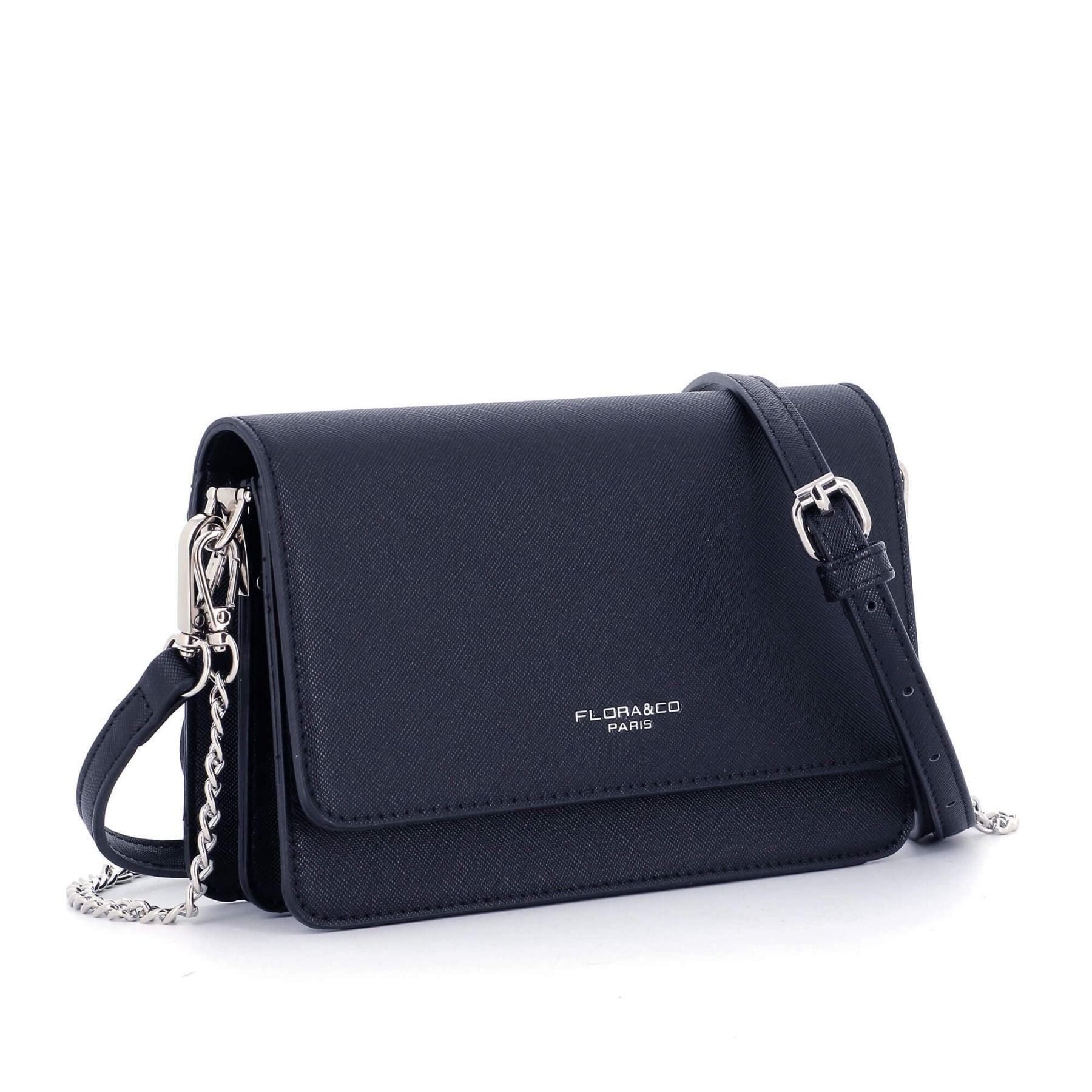 Flora & co petit sac bandoulière chaîne femme Bleu