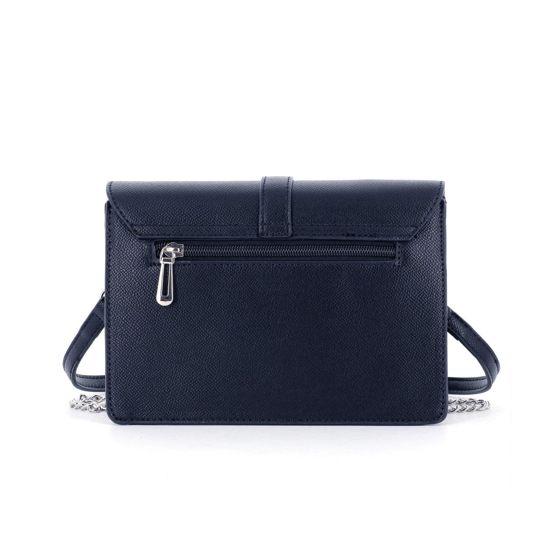 Flora & co petit sac double bandoulières chaîne à magnétique Bleu