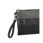 Gallantry Sac pochette bandoulière paillette Noir