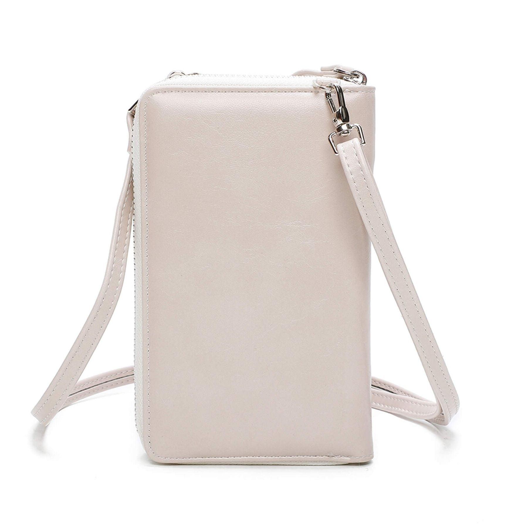 Gallantry Pochette téléphone plate tout-en-un femme Beige