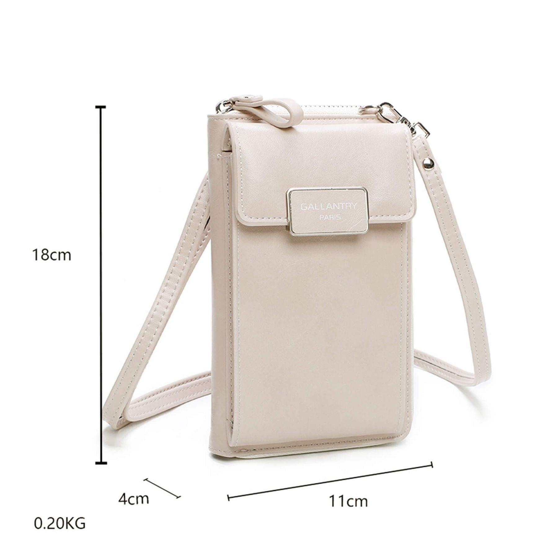 Gallantry Pochette téléphone plate tout-en-un femme Beige