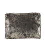 Flora & co Pochette femme similicuir suédine irisé Argent