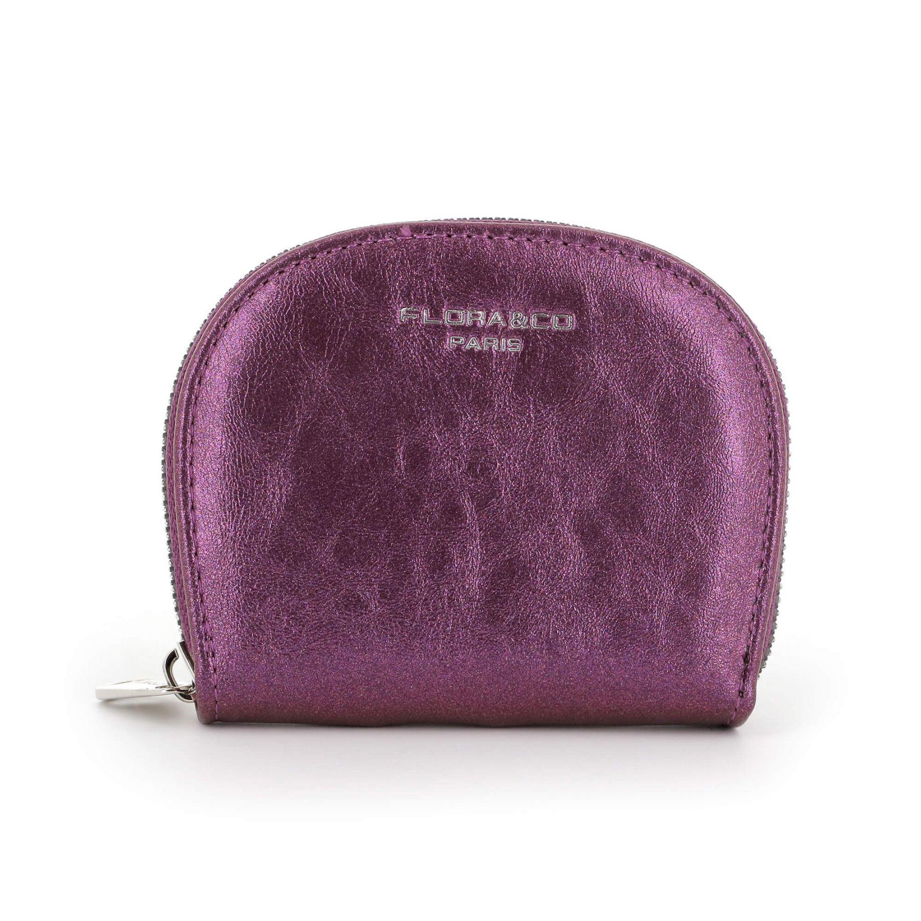 Flora & co Porte-cartes femme 11 emplacements Violet