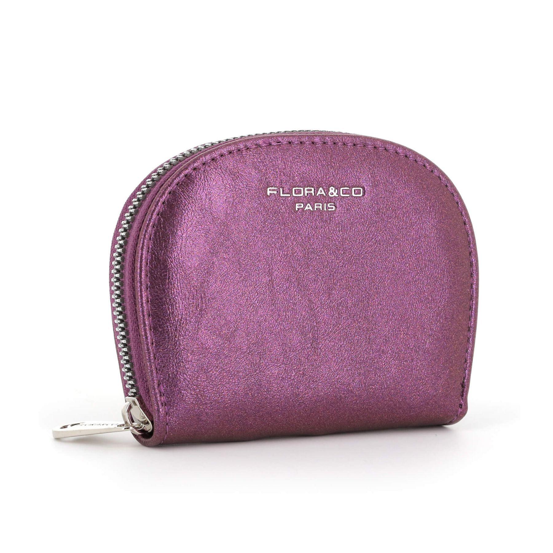 Flora & co Porte-cartes femme 11 emplacements Violet