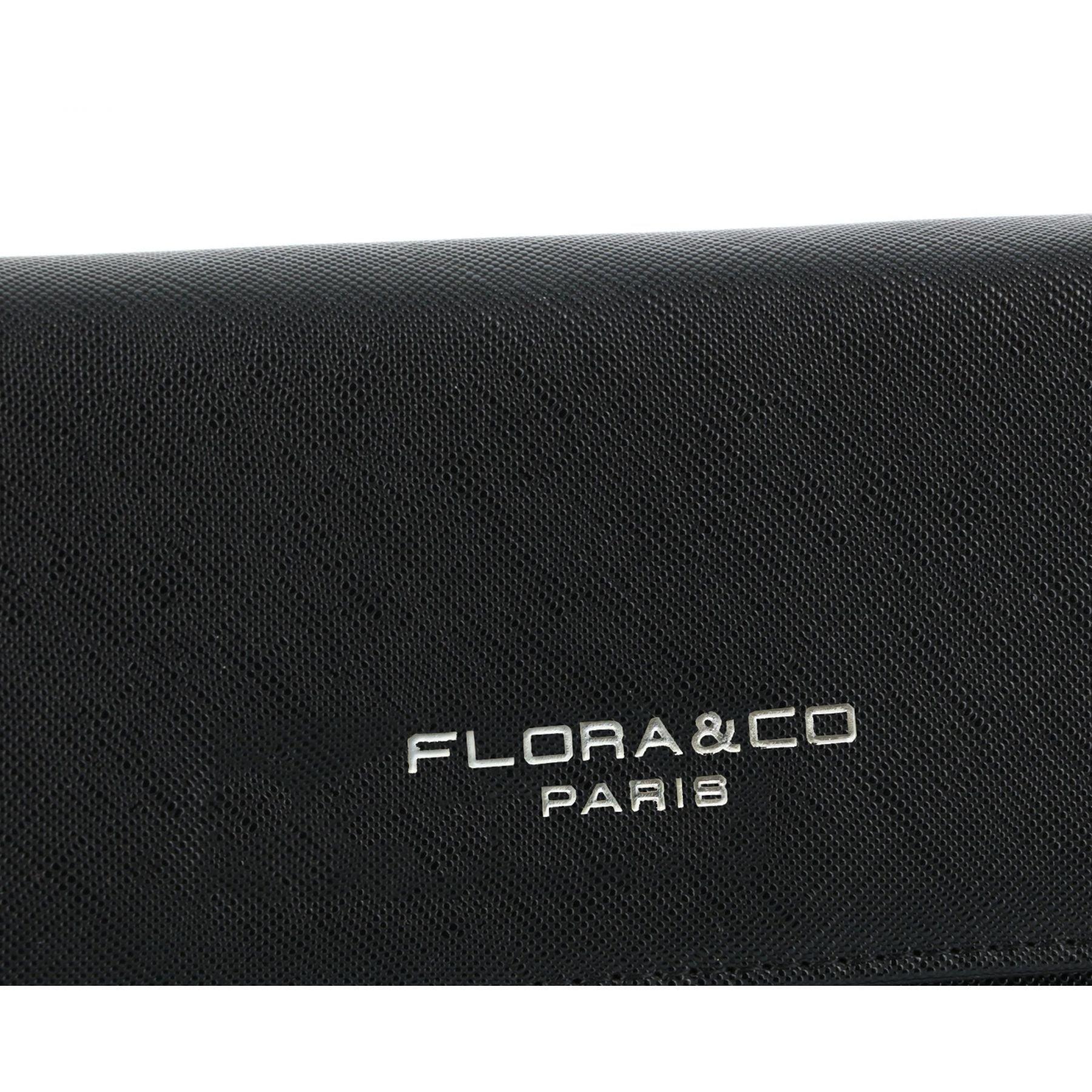 Flora & co Porte chéquier portefeuille femme tout en un Noir