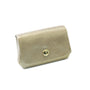 Vue 2 du Porte-monnaie bourse cuir daim irisé 04P Beige en Cuir couleur BEIGE - Detail.